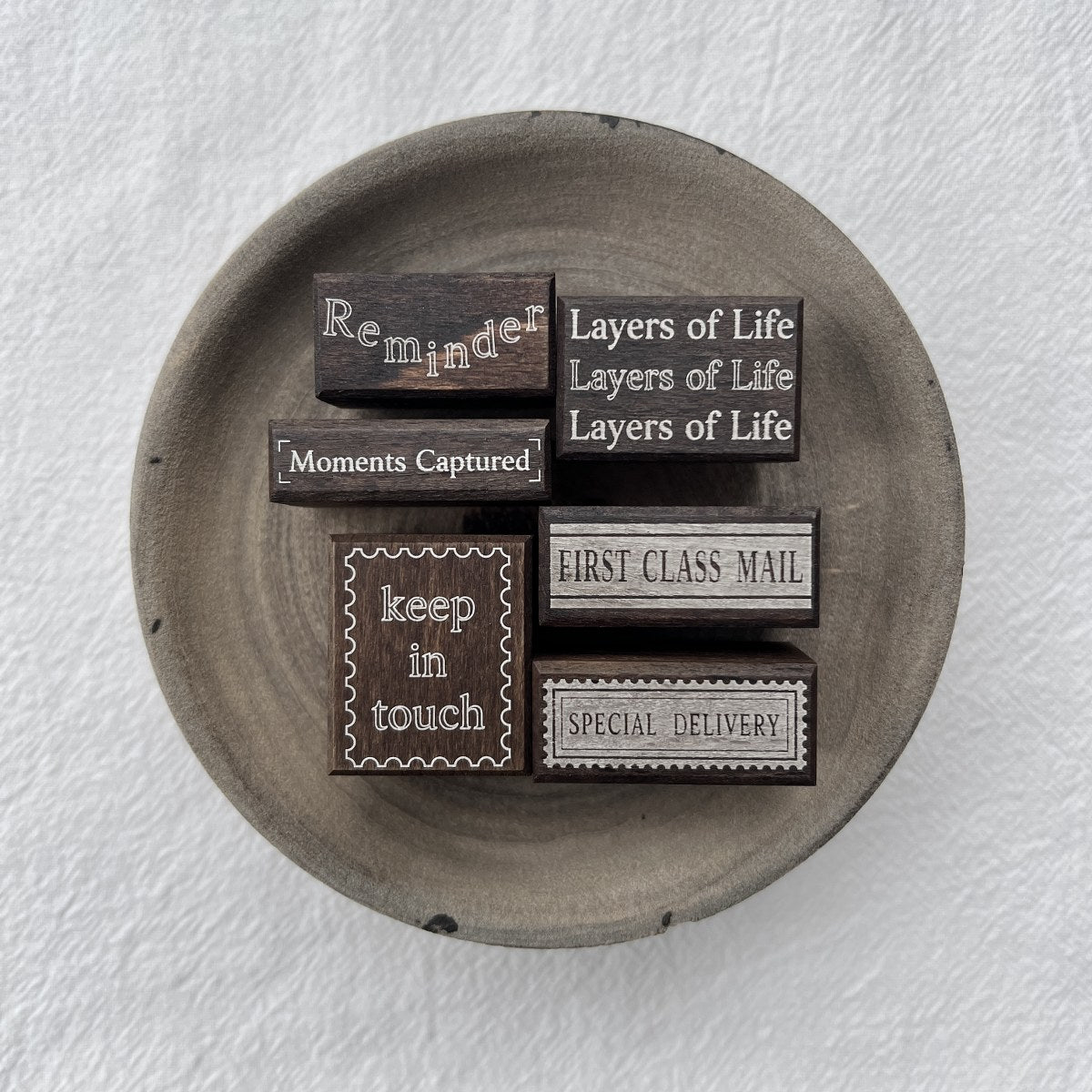 Liberty.hk -  Analog Postage Series : Vintage-Style Wooden Stamp