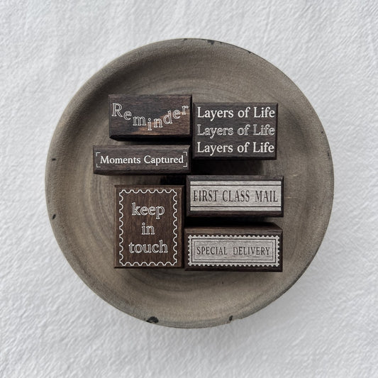 Liberty.hk -  Analog Postage Series : Vintage-Style Wooden Stamp