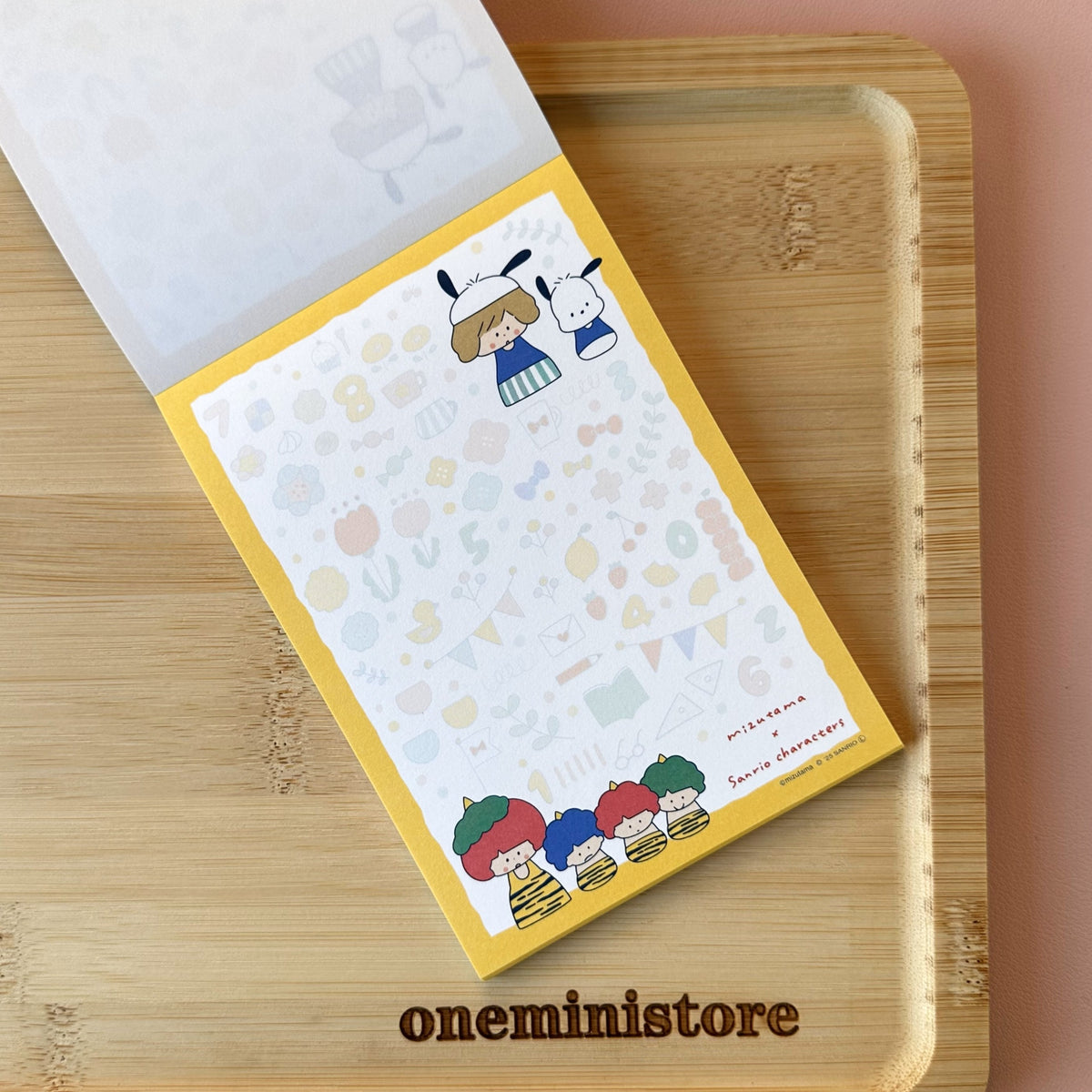 mizutama x Sanrio Collection - A6 Memo Pad