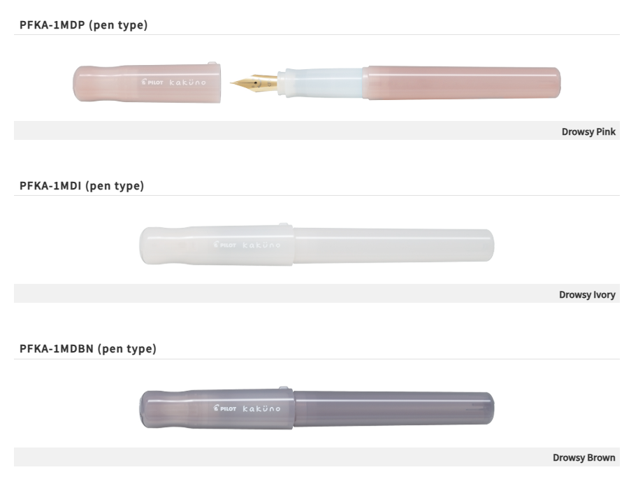 Pilot Kakuno Madoromi Color Fountain Pen (F nib)
