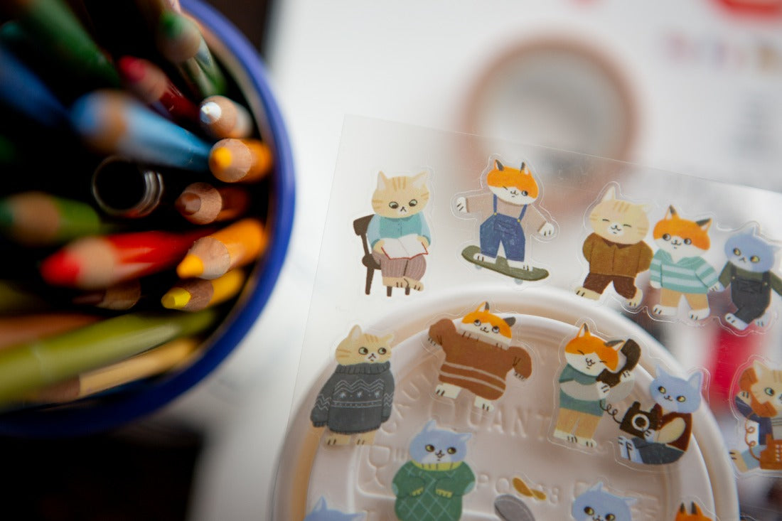 Ours Studio -Cats Gathering Sticker