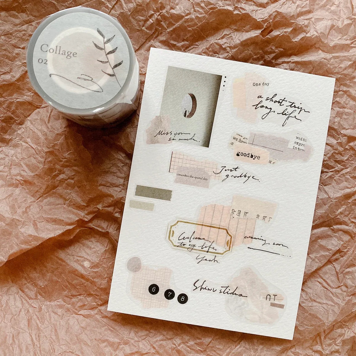 Shiwu Studio Collage 02 Matte PET Tape