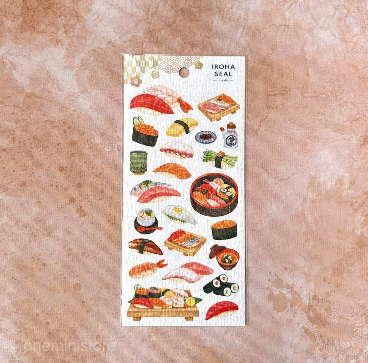 Mind Wave Iroha Seal Stickers - Japanese Food & Sushi