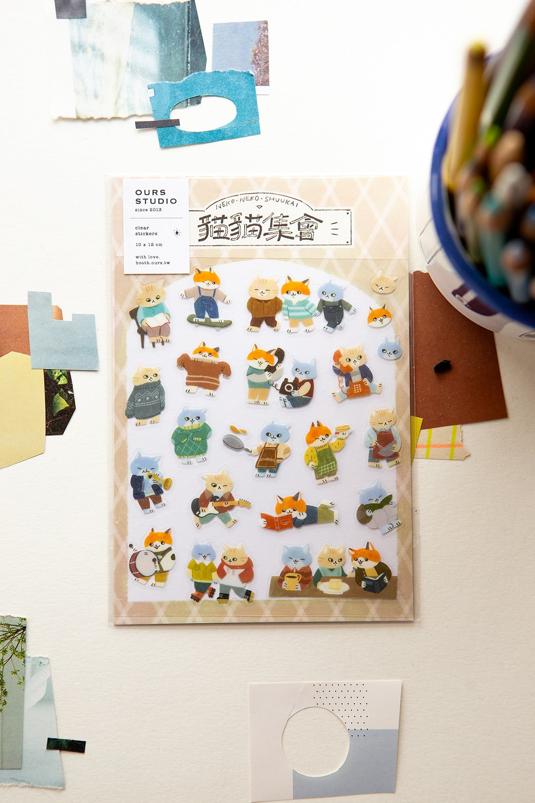 Ours Studio -Cats Gathering Sticker