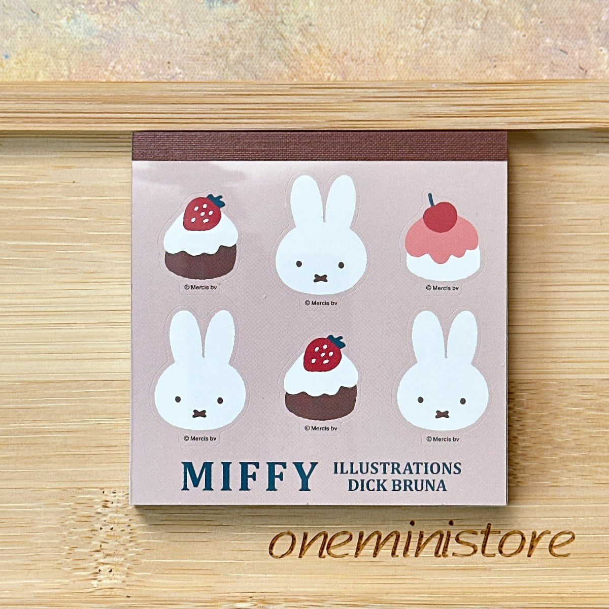 Miffy Square Memo Pad with Sticker Sheet