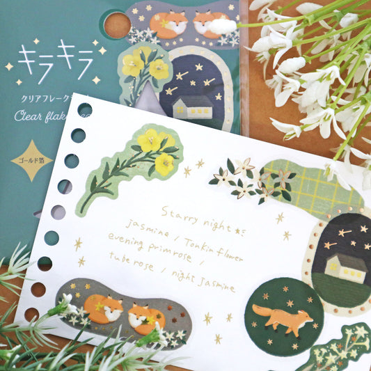 World Craft Glitter Clear Stickers Collection 1