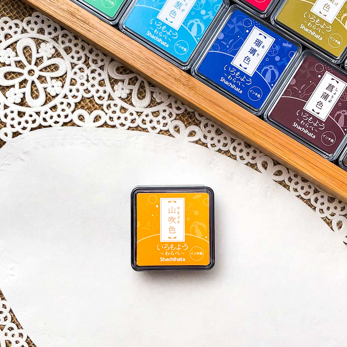 Shachihata Warabe Oil-Based Mini Size Ink Pad Collection