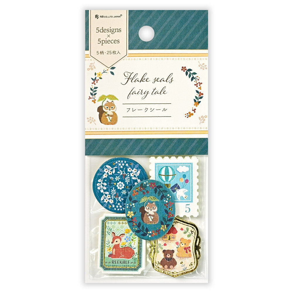NB Co. Stamp -Style Flake Stickers