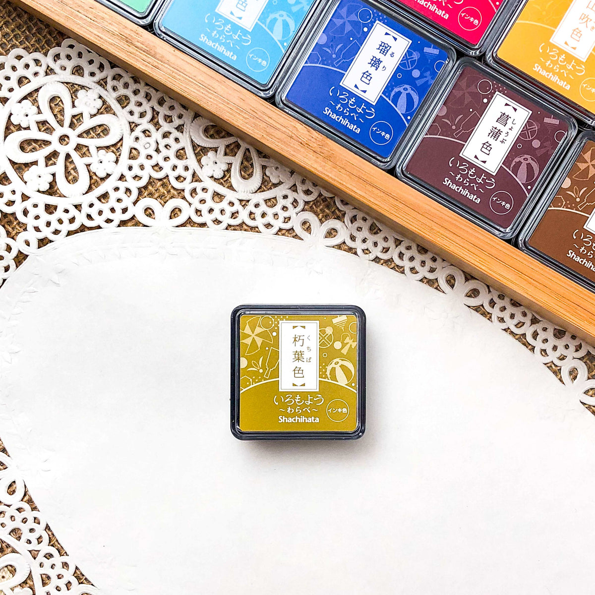 Shachihata Warabe Oil-Based Mini Size Ink Pad Collection