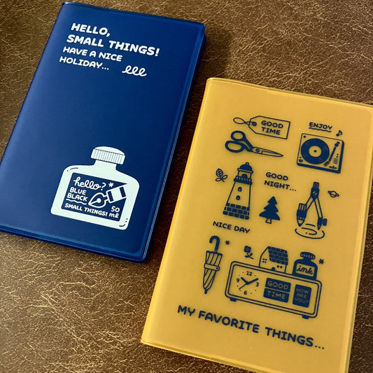 Eric Pocket Log Notebook INK BOTTLE Blue/Orange
