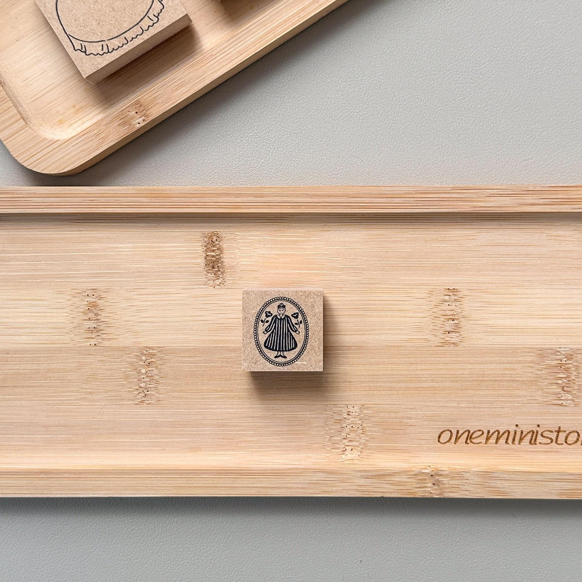 Stamp Marché Wooden Stamp Collection - Brooch
