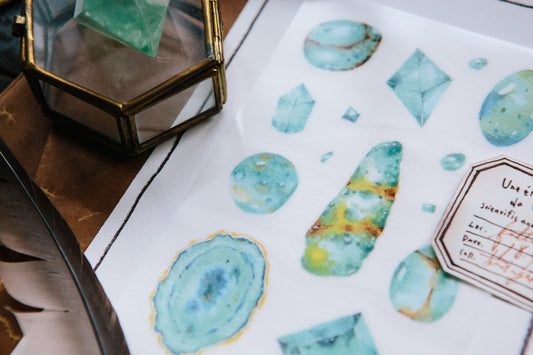 Ours Studio - Turquoise Blue Transfer Sticker 土耳其石