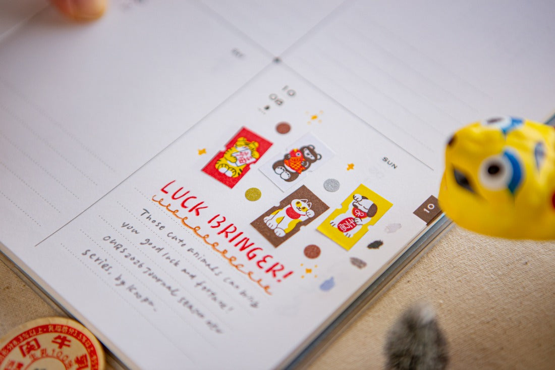 Ours Studio - Little Lucky Friends Label Sticker Roll