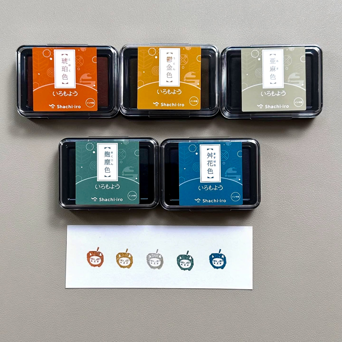 Shachihata Iromoyo Warabe Oil-Based Ink Pad - New Colours