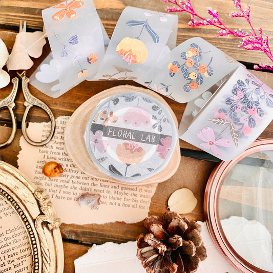 Deer Forest Floral Lab PET Tape