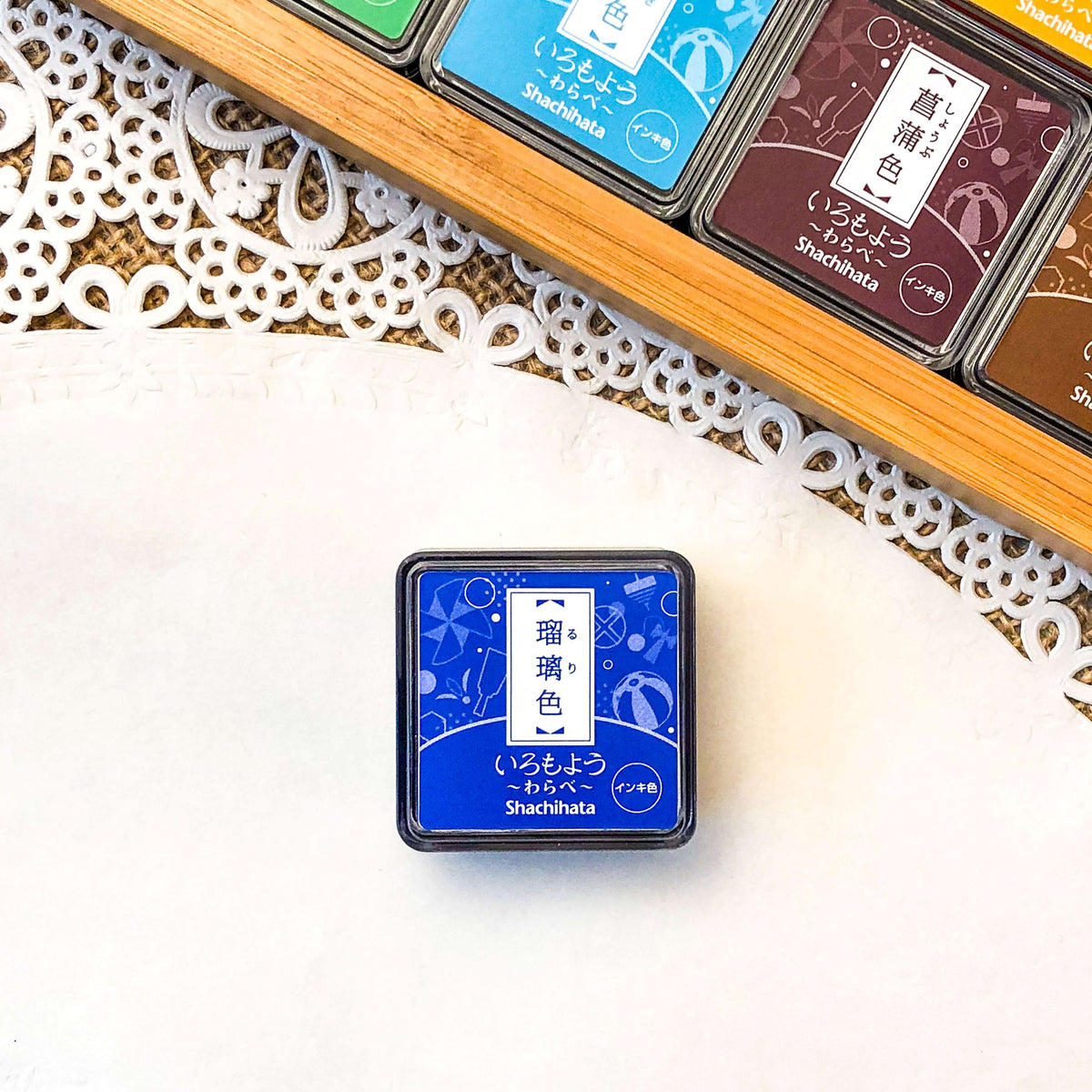 Shachihata Warabe Oil-Based Mini Size Ink Pad Collection