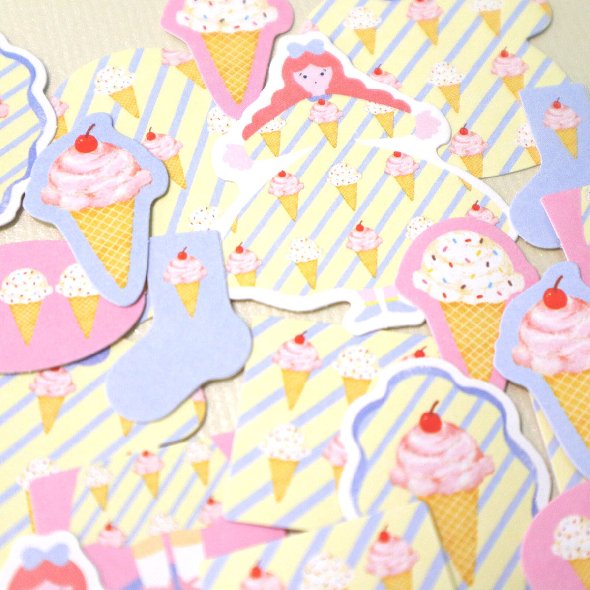 World Craft Charmy Pattern Flake Stickers