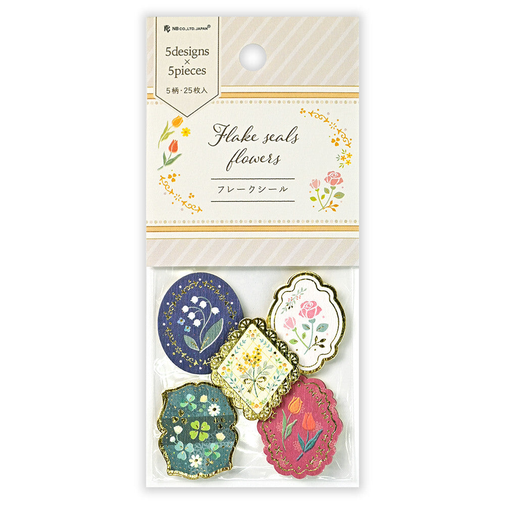 NB Co. Stamp -Style Flake Stickers