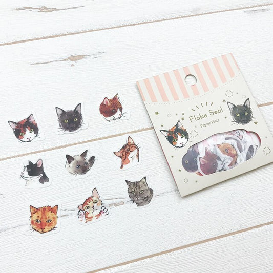 Pontice Flake Sticker Cat heads
