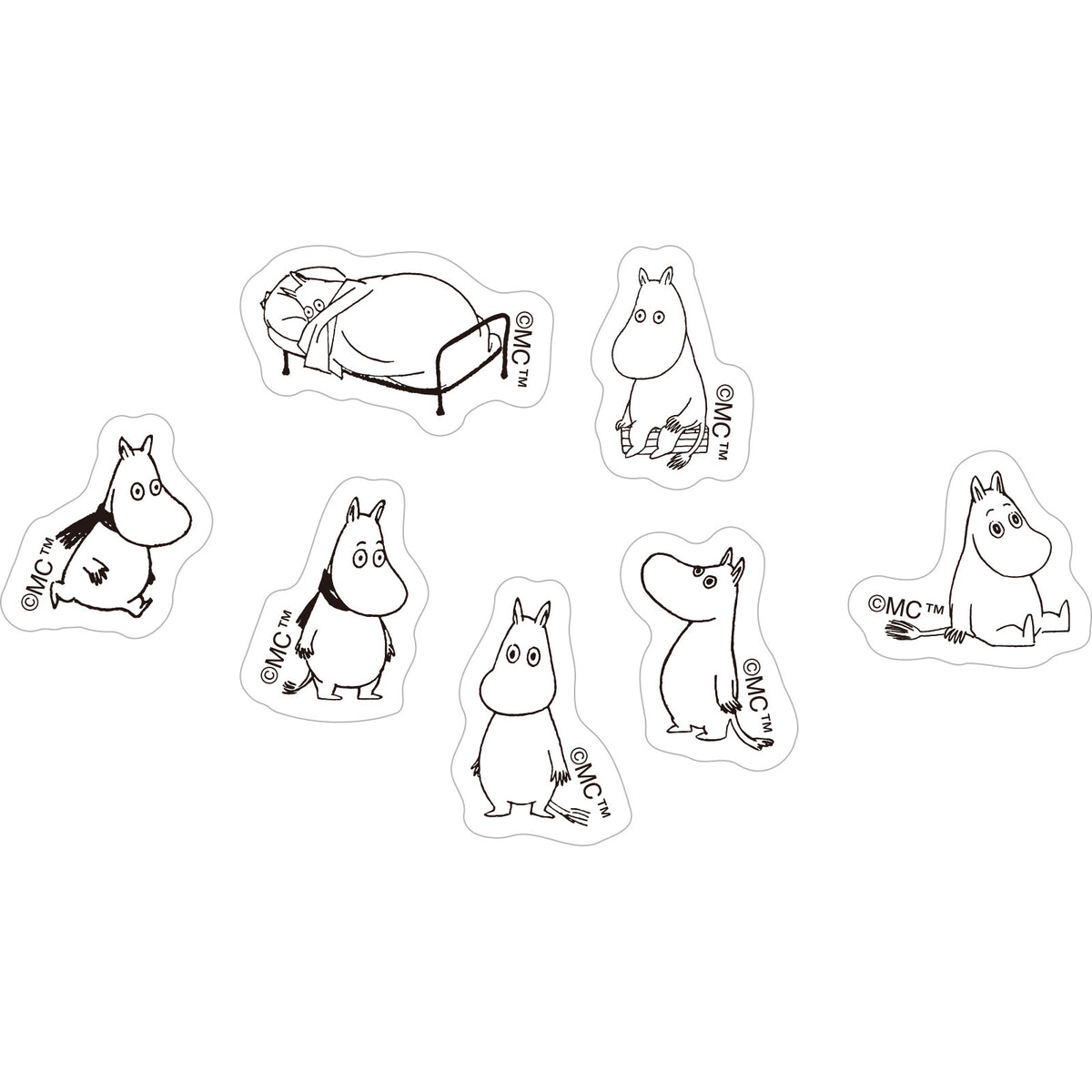 Moomin Face Sheet Stickers
