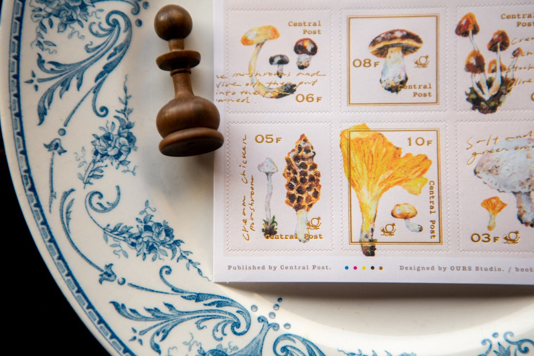 Ours Studio - Mushroom Recipe Stamp Sticker