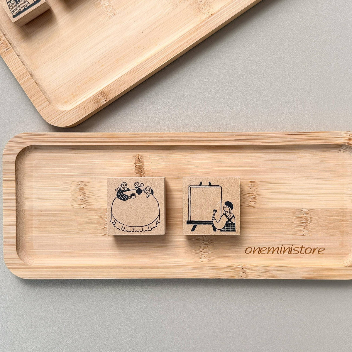 Stamp Marché Wooden Stamp (L) Message Stamp