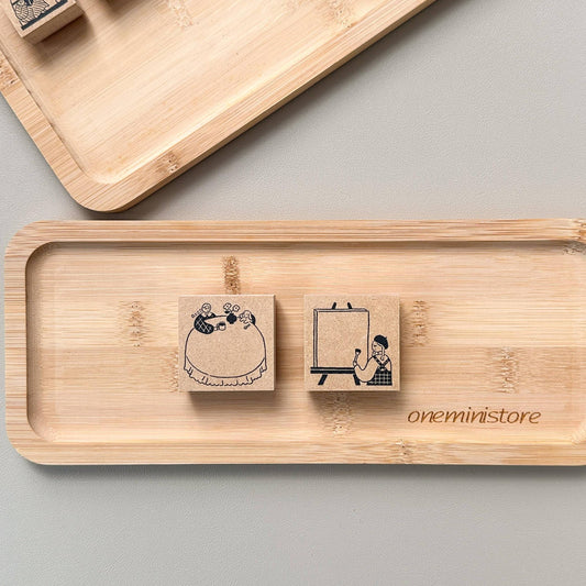 Stamp Marché Wooden Stamp (L) Message Stamp