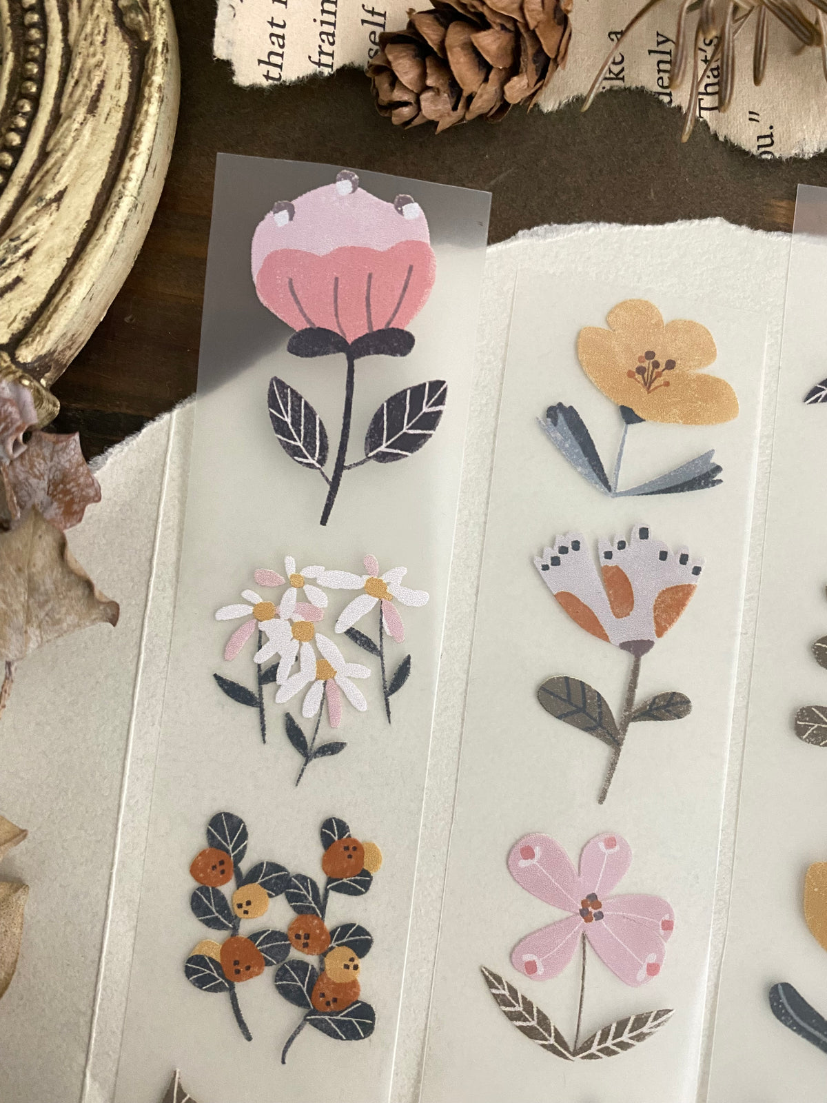 Deer Forest Floral Lab PET Tape