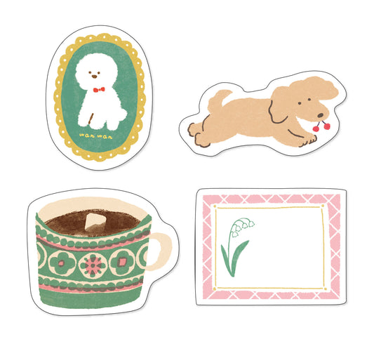 Furukawashiko Rusty Paper Green Dog Craft Paper