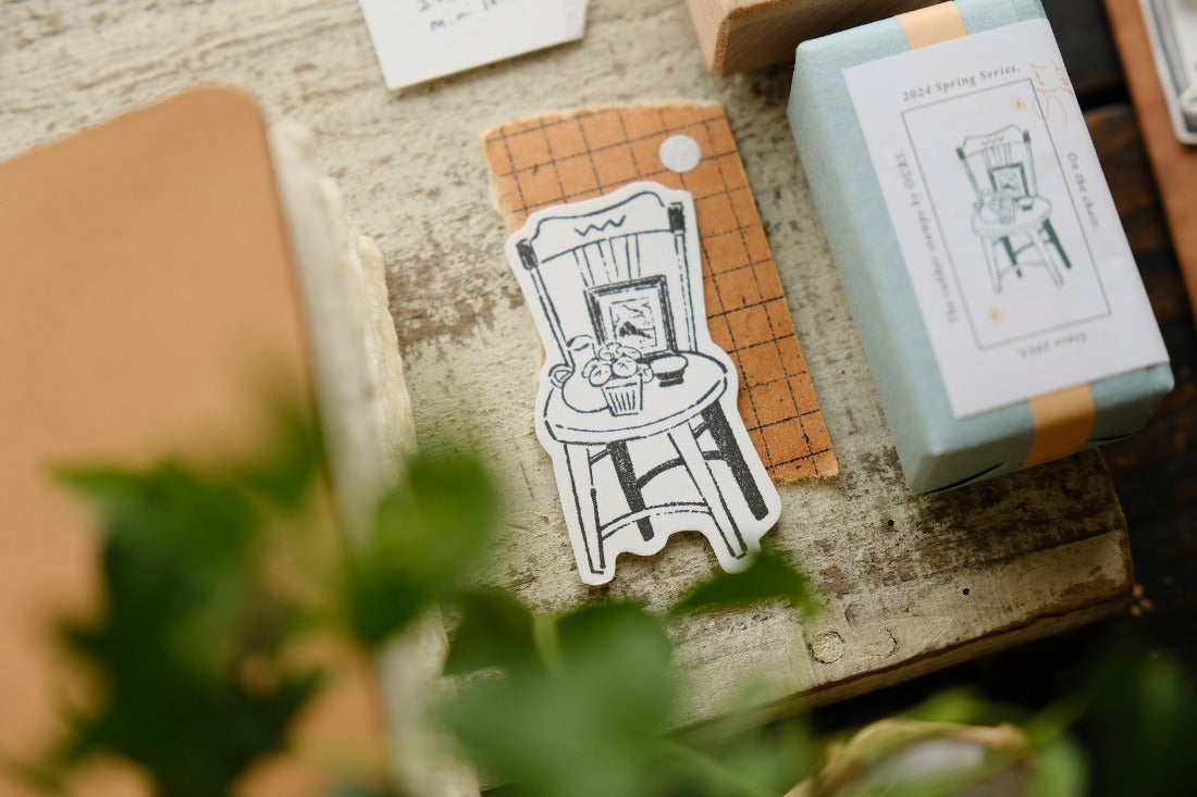 Ours Studio - On the Chair Rubber Stamp